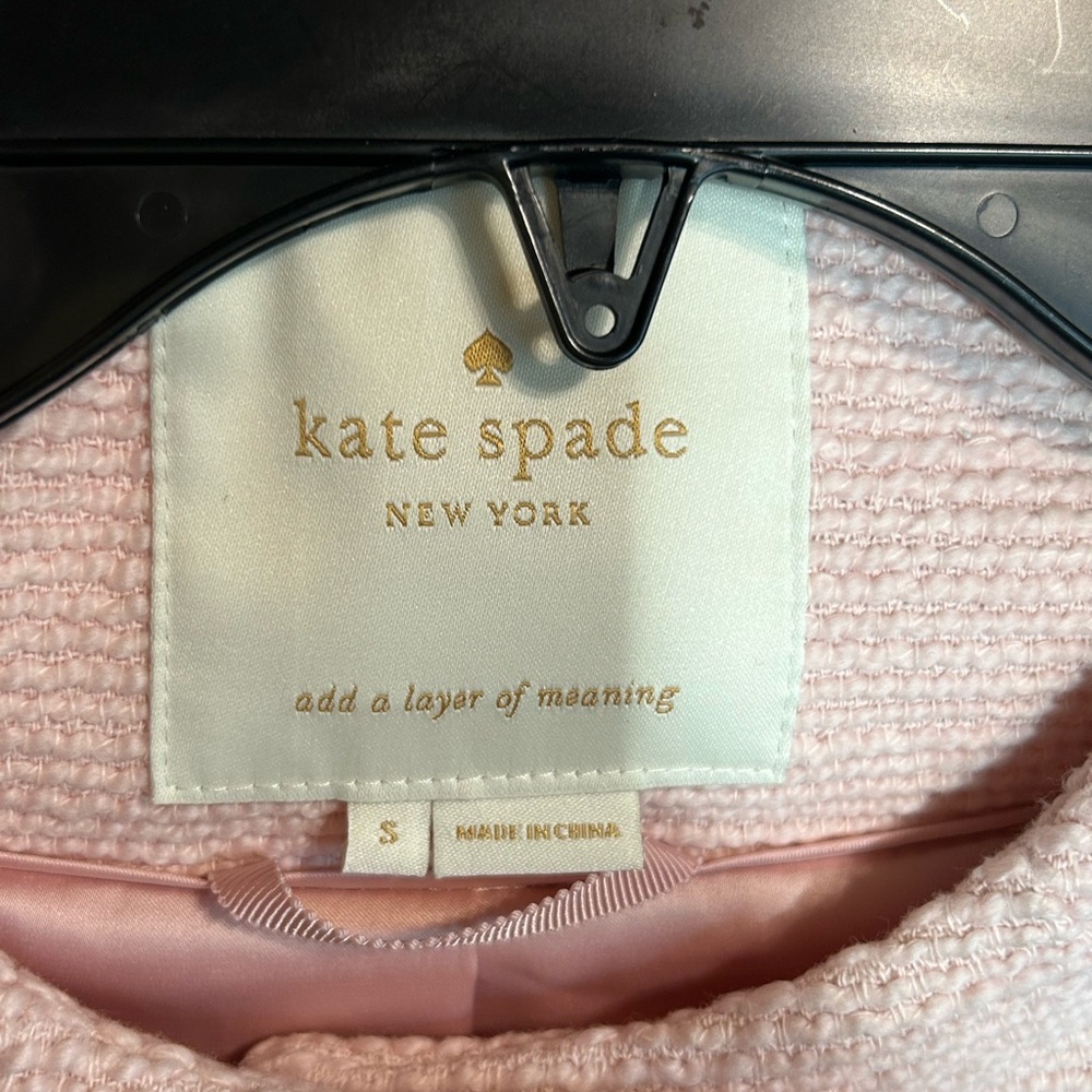 Kate Spade Light Pink Cape with Bow Accent - Picture 2 of 4